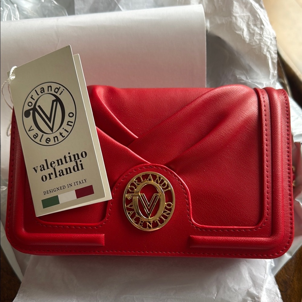Valentino Orlandi Red Leather Women's Bag